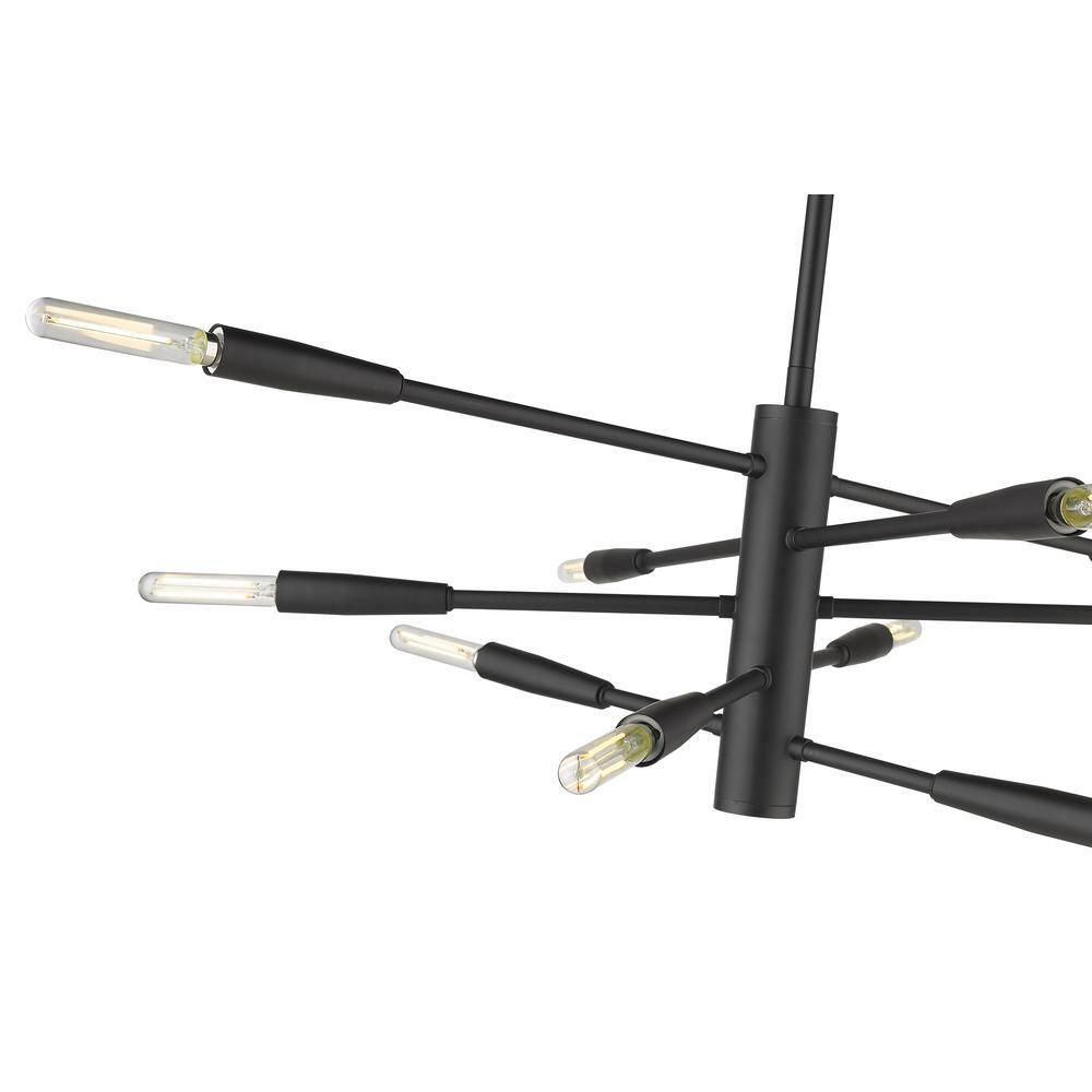 Z-Lite Ascension 10 - Light Chandelier in  Matte Black