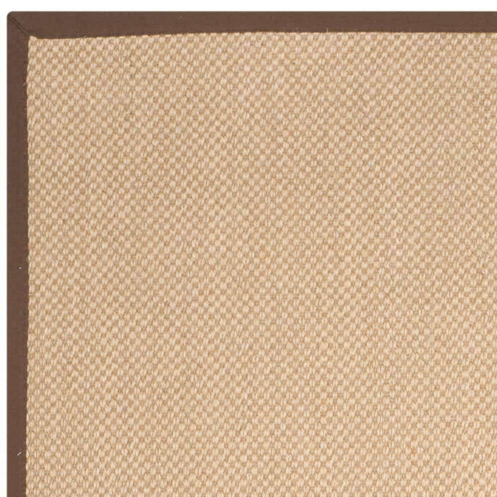 Natural Fiber NF141 Power Loomed Indoor Area Rug - Maize/Brown - 6'x9' - Safavieh.