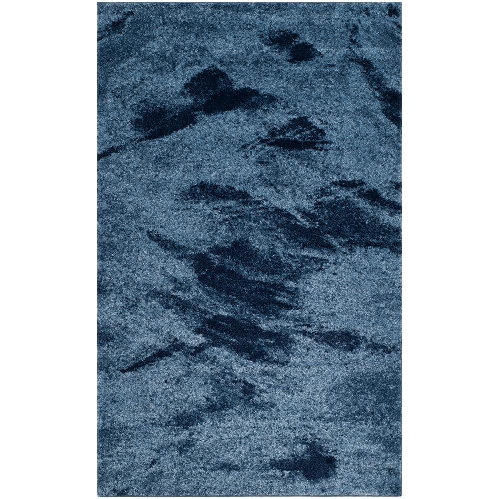 Retro RET2891 Power Loomed Indoor Area Rug - Light Blue/Blue - 5'3"x8' - Safavieh.