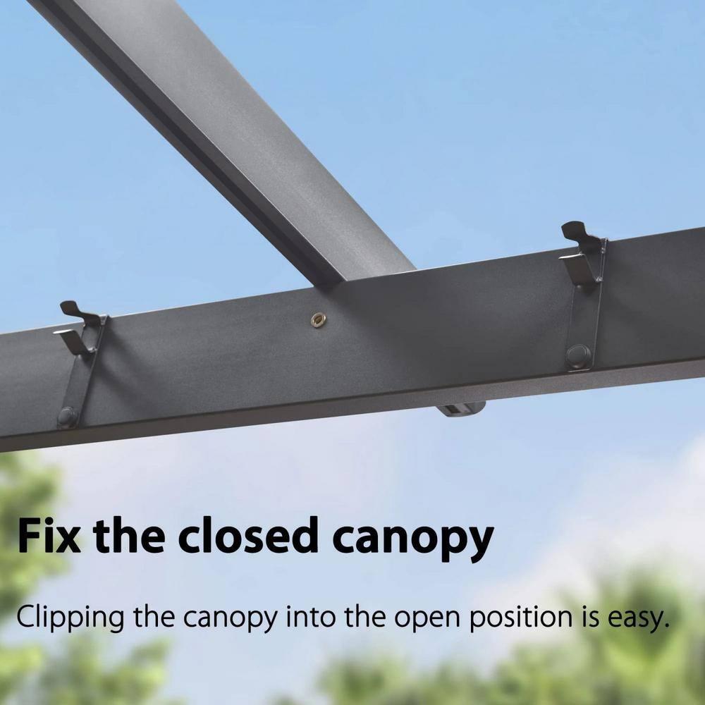 Purple Leaf Aluminum Pergola with Canopy
