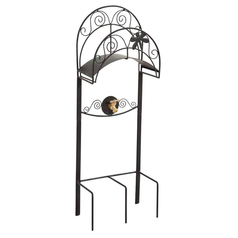 Liberty Garden 642-KD Outdoor Dragonfly Decorative Hose Holder Stand, Black