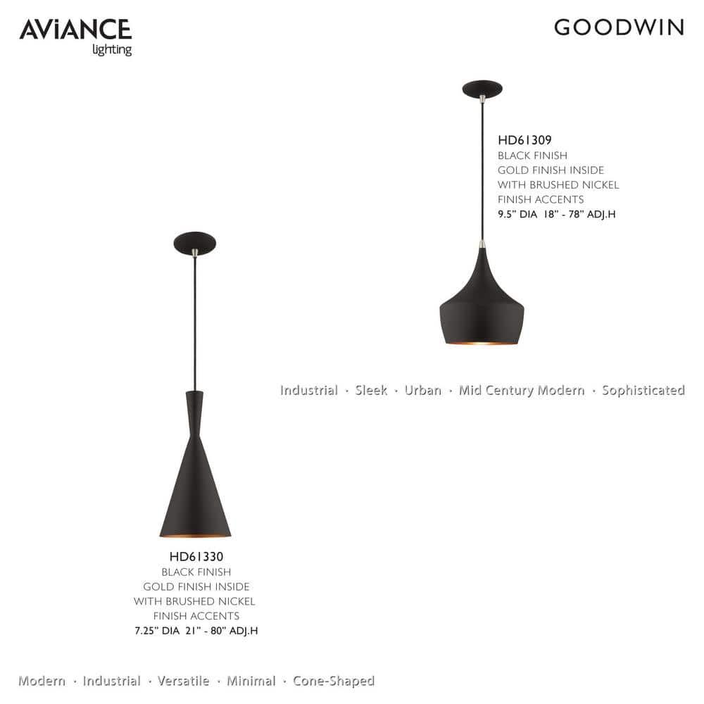 Schultz Single Light Metal Dimmable Pendant