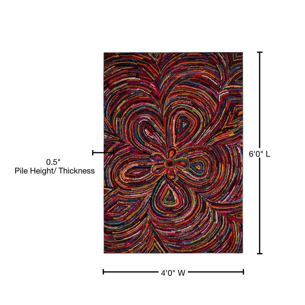Aruba ARB503 Power Loomed Indoor Area Rug - Multi - 4'x6' - Safavieh