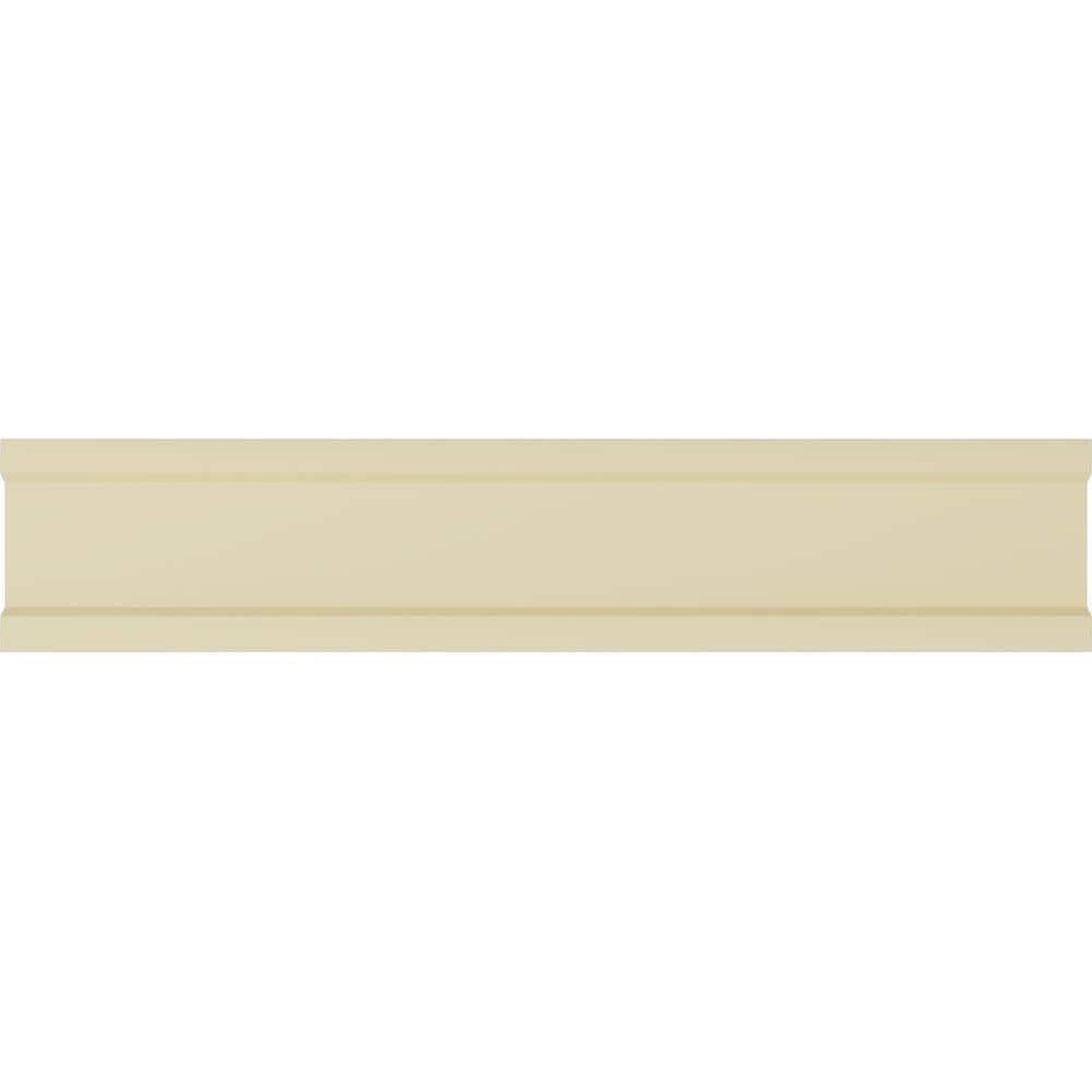 Ekena Millwork 3 1/2"H x 3/4"P x 94 1/2"L Benson Acanthus Leaf Chair Rail