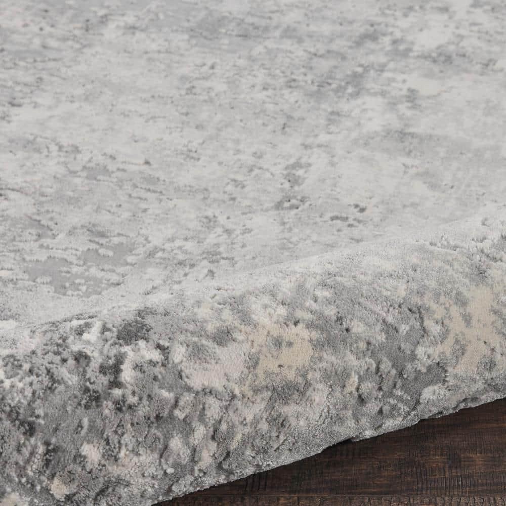 Nourison Rustic Textures Modern Indoor Area Rug Grey/Beige 7'10" x 10'6"