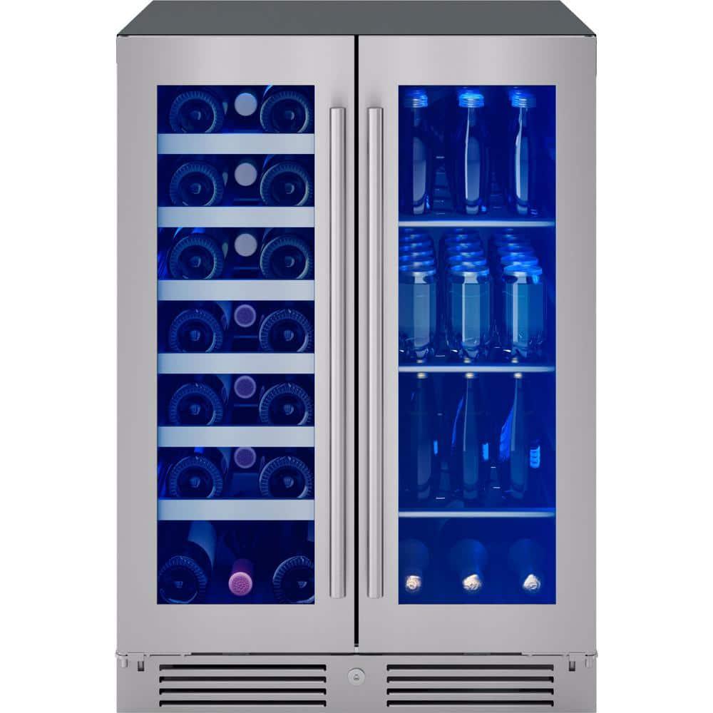 Zephyr Zephyr Presrv 24" 21-Bottle and 64-Can Dual Zone Wine and Beverage Cooler