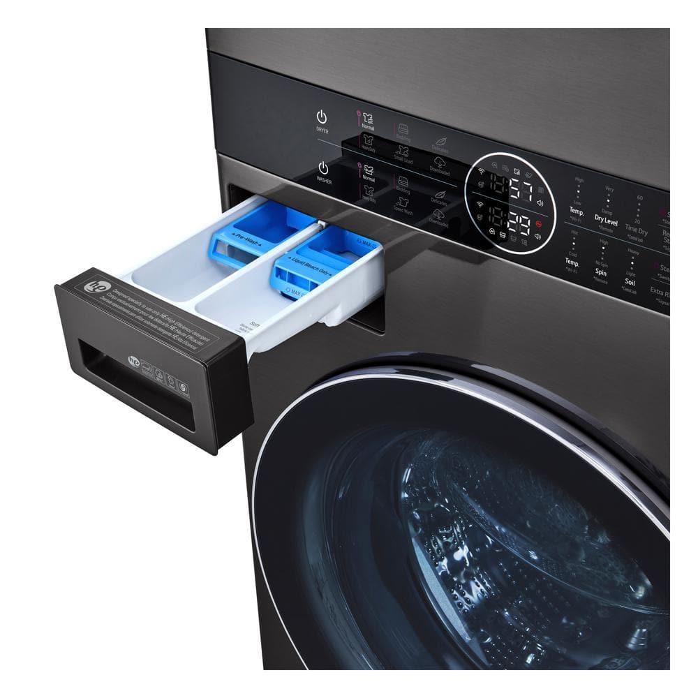 LG Single Unit Front Load WashTower with Center Control 4.5 cu. ft. Washer and 7.4 cu. ft. Gas Dryer