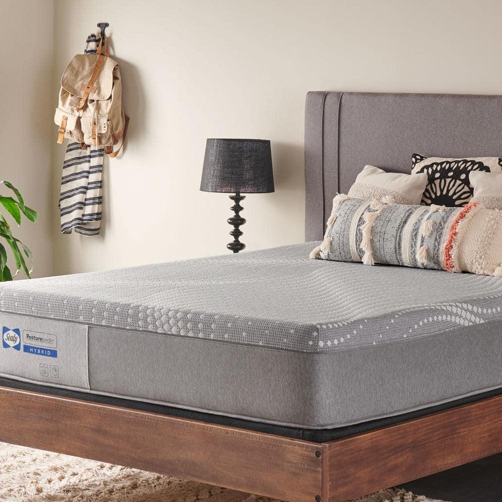 Twin Gray Gel Memory Foam Hybrid Adjustable Mattress