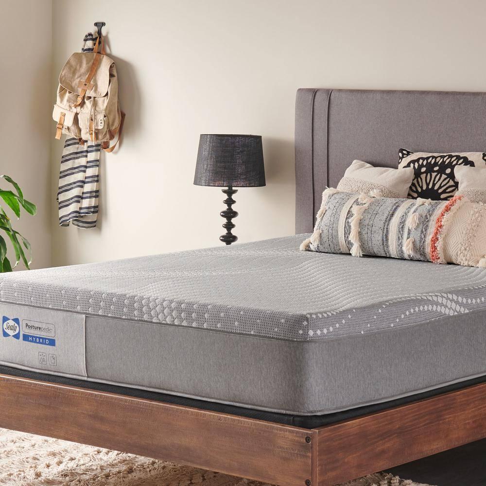 Full Gray Gel Memory Foam Hybrid Adjustable Mattress