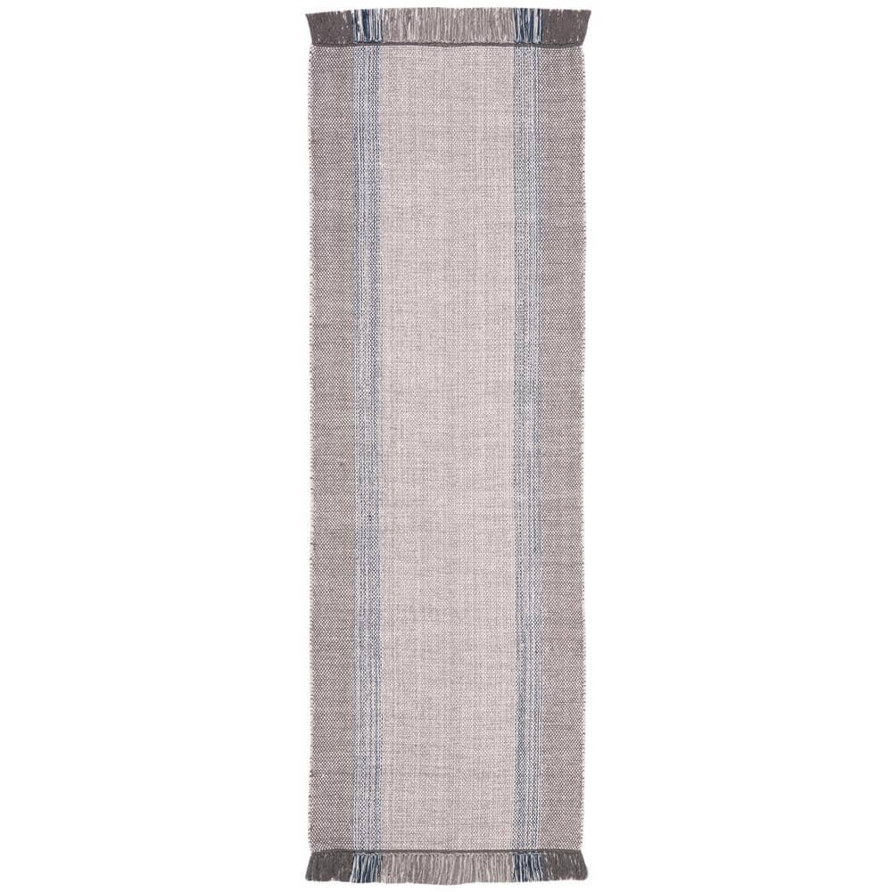 Montauk MTK301 Hand Woven Indoor Runner Rug - Blue/Grey - 2'3"x6' - Safavieh