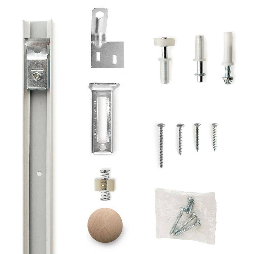 Calhome Paneled MDF Composite Double Bifold with Installation Hardware Kit