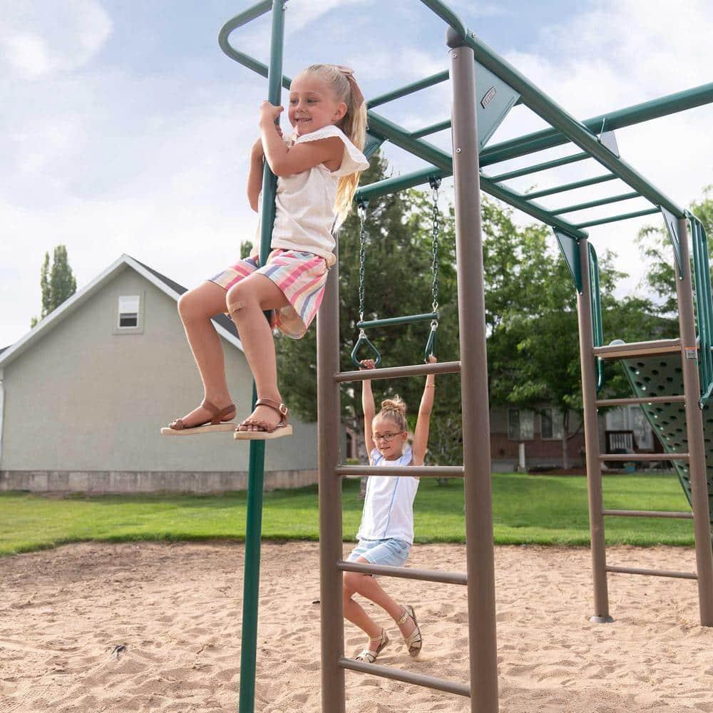 Lifetime Lifetime Powder Coated Steel Swing Set with 4 Swing(s) , 1 Slide(s)