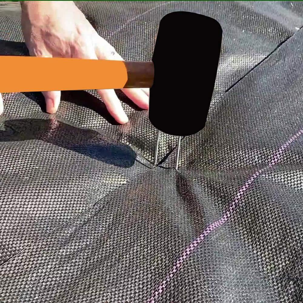 Galvanized Steel Landscape Staples for Garden and Fence, 50-Pack