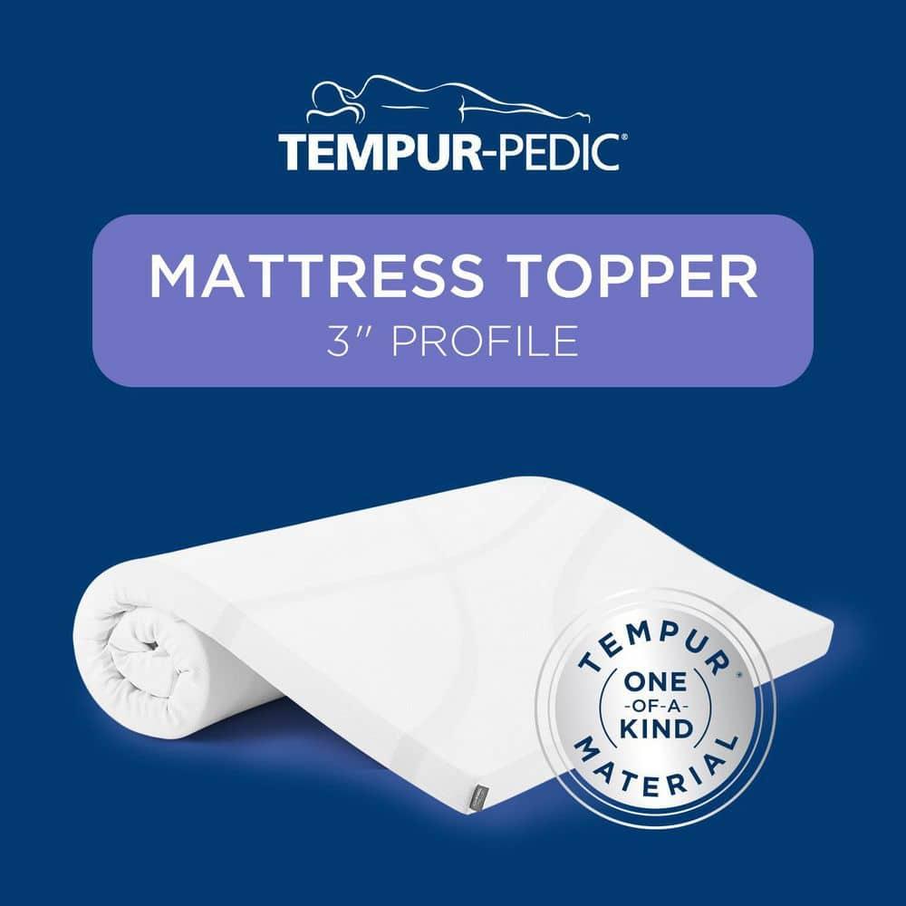 Alwyn Home 3" Memory Foam Mattress Topper, Queen,White