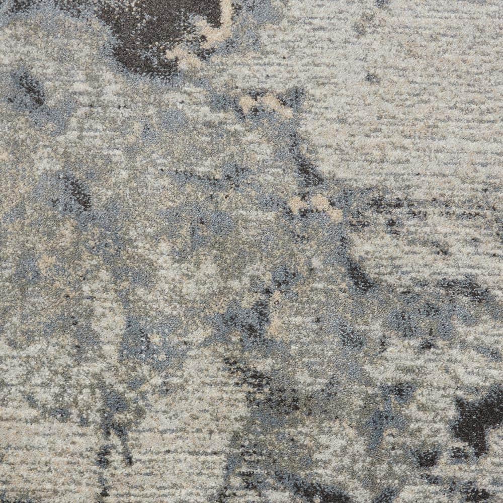 Nourison Maxell Modern Abstract Indoor Area Rug Grey 9'3" x 12'9"