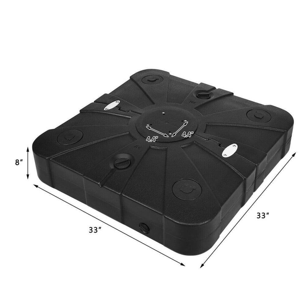Spaco Umbrella Base, 260 lbs Offset Patio Umbrella Base with Wheels Sand Water Filled for Outdoor Patio Market Table Umbrella