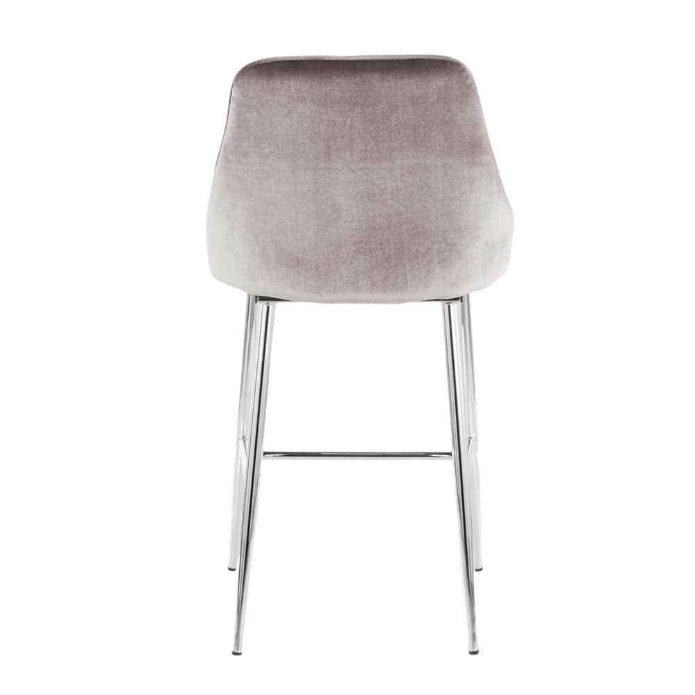 Wenty Upholstered Counter Stool with Metal Frame (Set of 2)