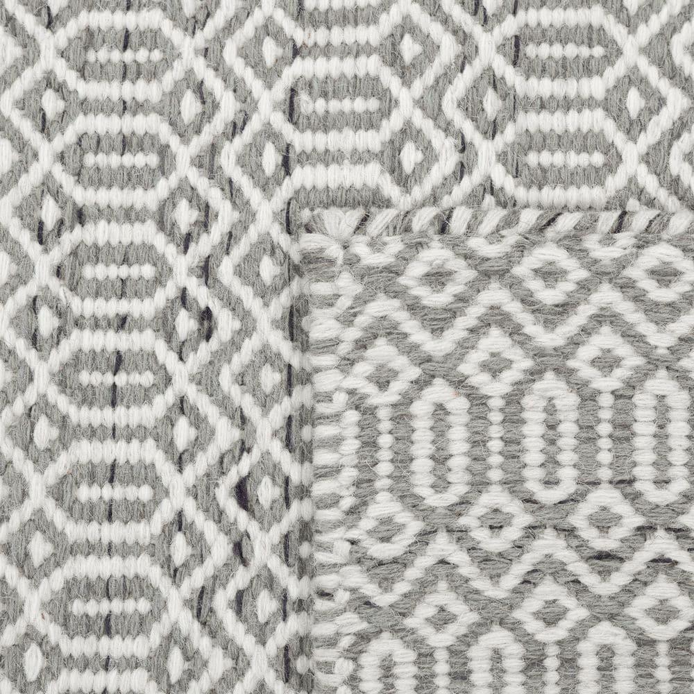Chatham Contemporary Flatweave Slate 9 ft. x 12 ft. Hand Woven Area Rug
