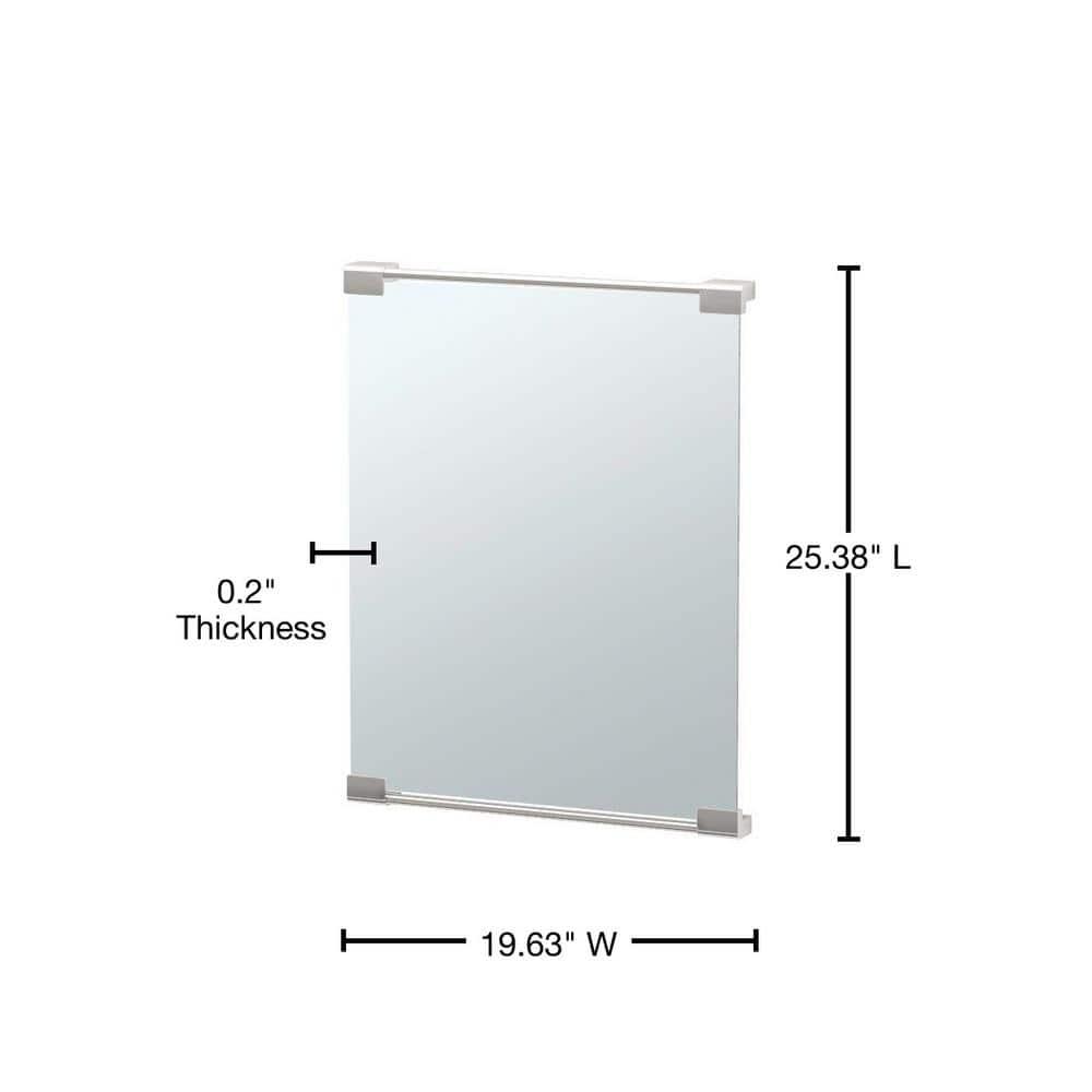 Wall Mount Décor Mirror | Rectangle Bathroom Vanity Mirror, Mount Landscape or Portrait
