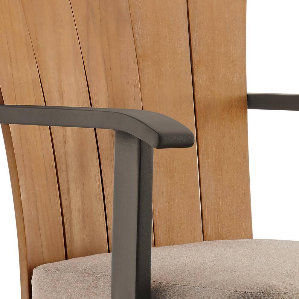 Williston Forge Javin Swivel Outdoor Metal Counter or Bar Height Bar Stool with Cushion