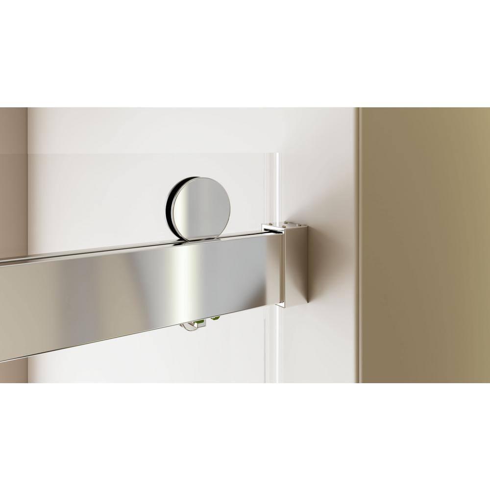 56-60"W x 76"H Double sliding shower door with 10 mm tempered glass