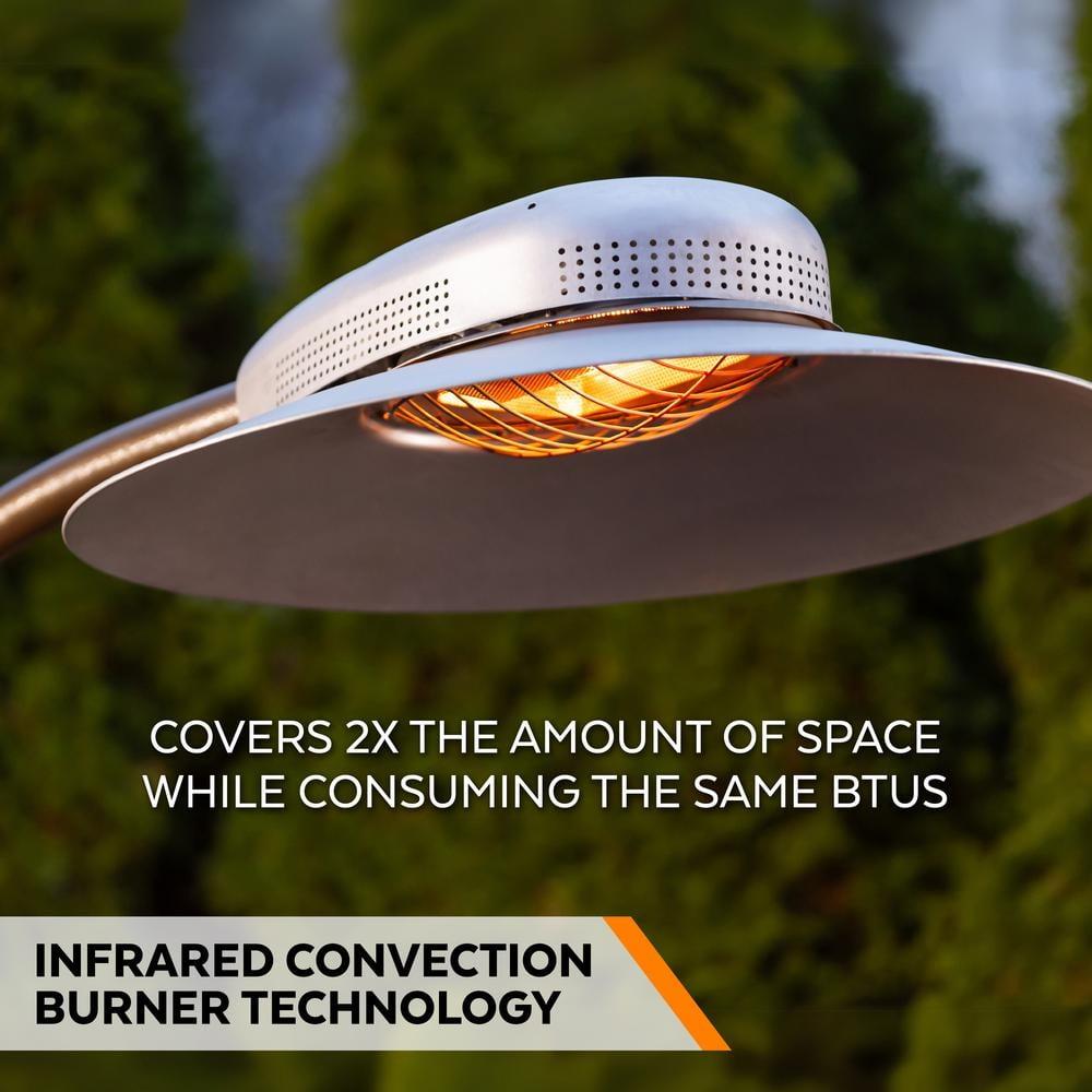 ARC 32,000-BTU Cantilever Designed Portable Radiant Infrared Outdoor Patio Heater; 7 ft. 10 in. Height, Propane Powered