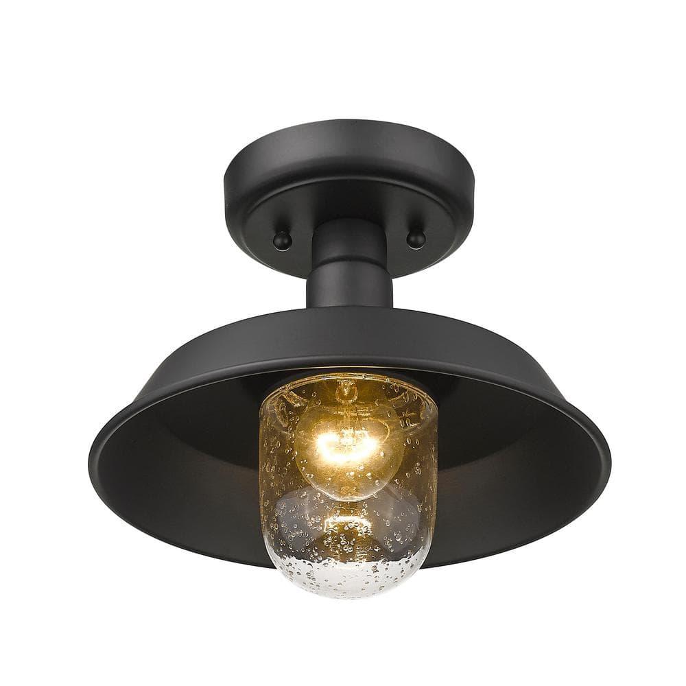1736BK-Acclaim Lighting-Burry - 1 Light Outdoor Convertible Pendant Matte Black Finish with Clear
