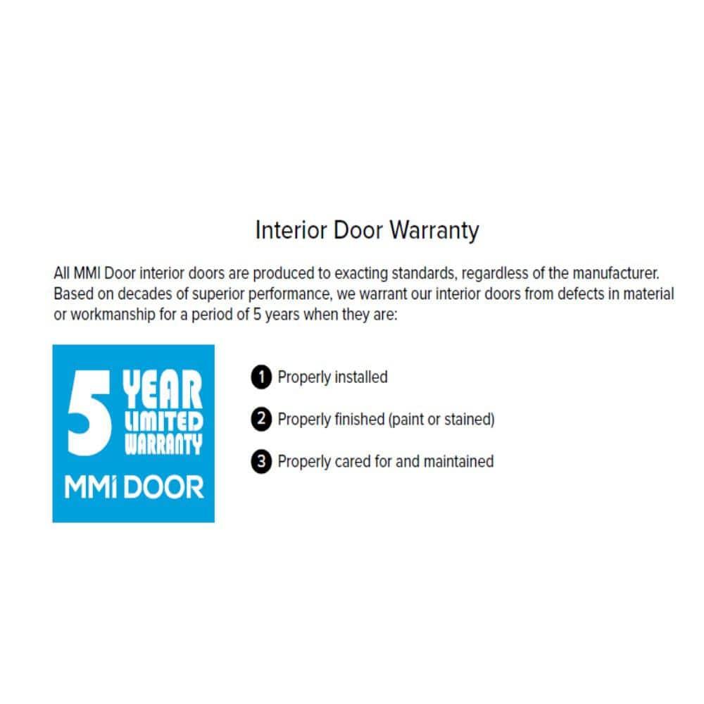 80'' Solid Wood Glass Slab Door