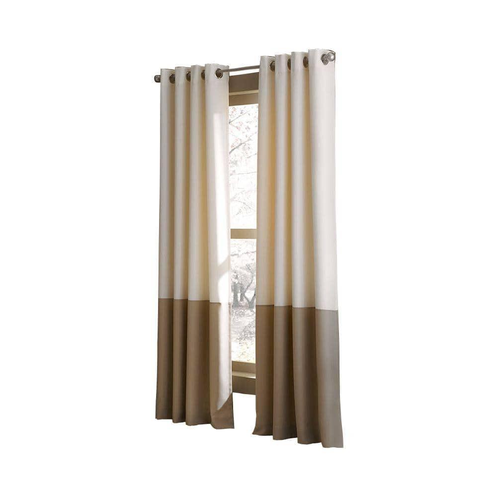 Curtainworks Traditional Solid Print Grommet Curtain Panel, 52" x 63"