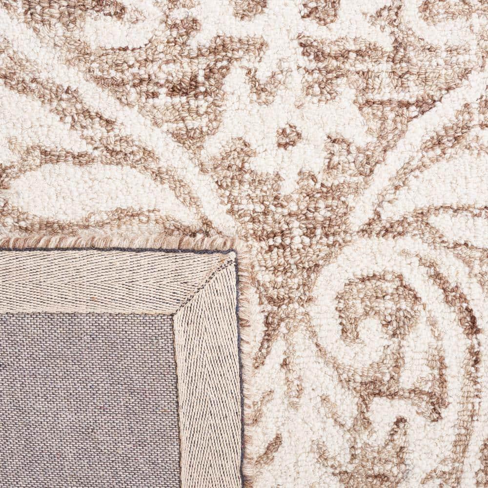 Abstract ABT204 Handmade Indoor Area Rug - Ivory/Beige - 8'x10' - Safavieh