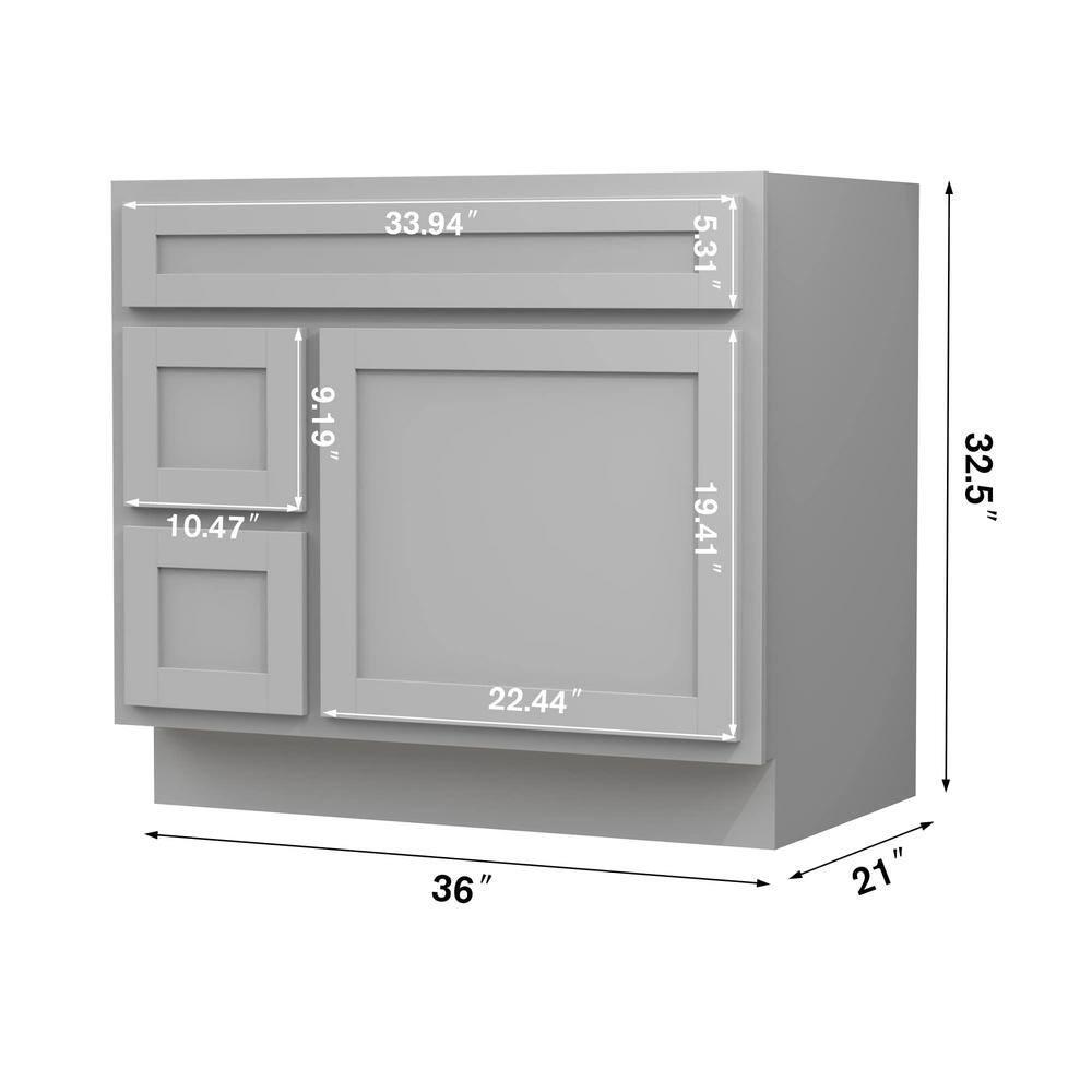 Home Beyond 36" Single Bathroom Vanity Base Only