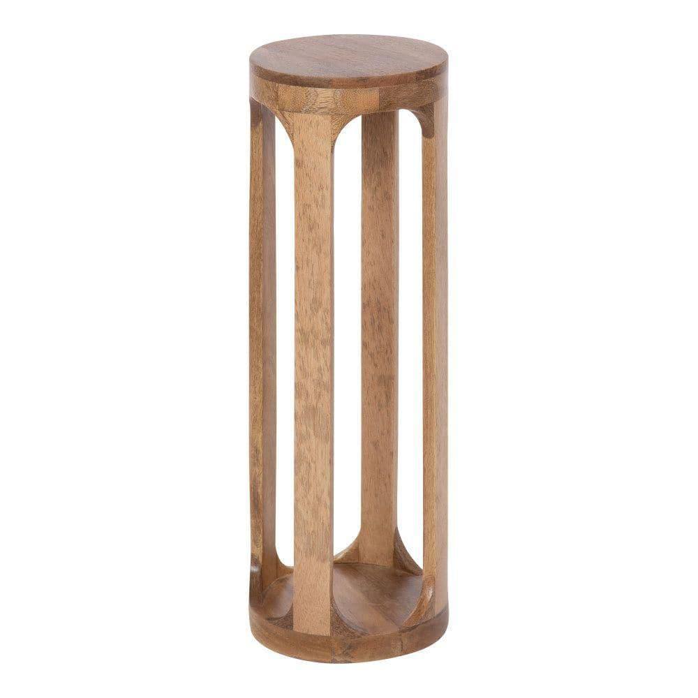 Kate and Laurel Dahl Round Wood Drink Table, 8x8x23, Natural