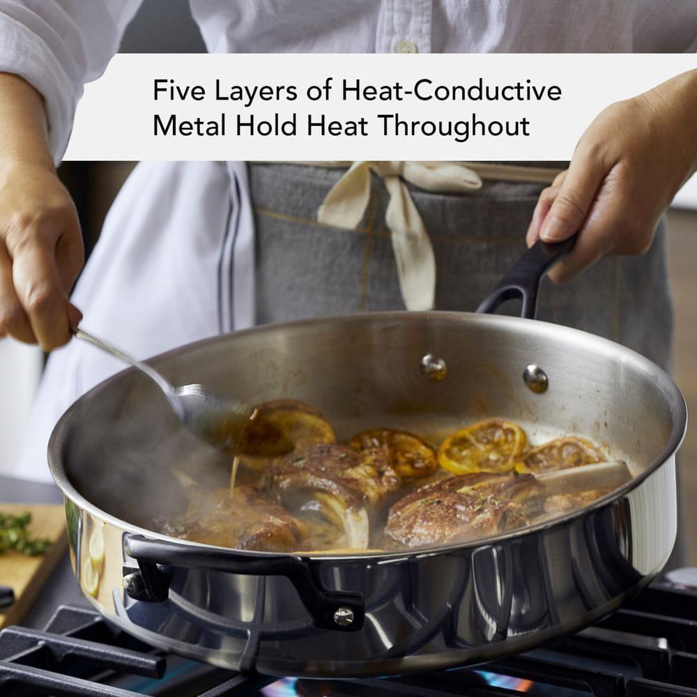 KitchenAid ® 10-Piece 5-Ply Clad Stainless Steel Cookware Set