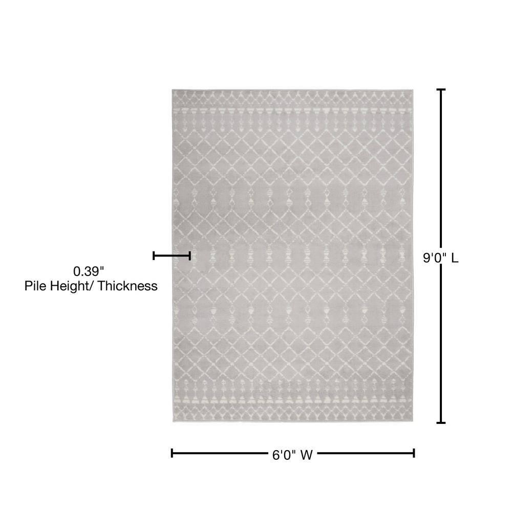 Nourison Whimsicle WHS02 Indoor only Area Rug - Grey 6' x 9'