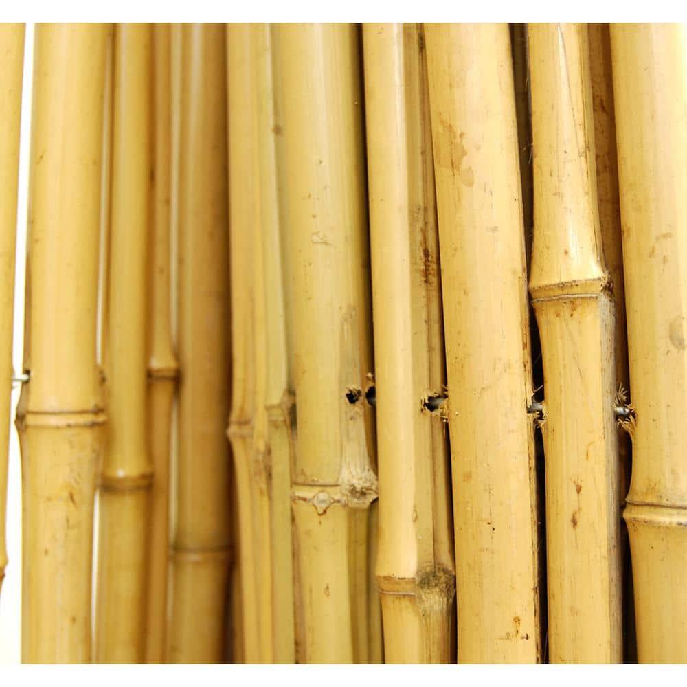 Natural Bamboo Fencing Decorative No Dig Fence Panels 3/4" D