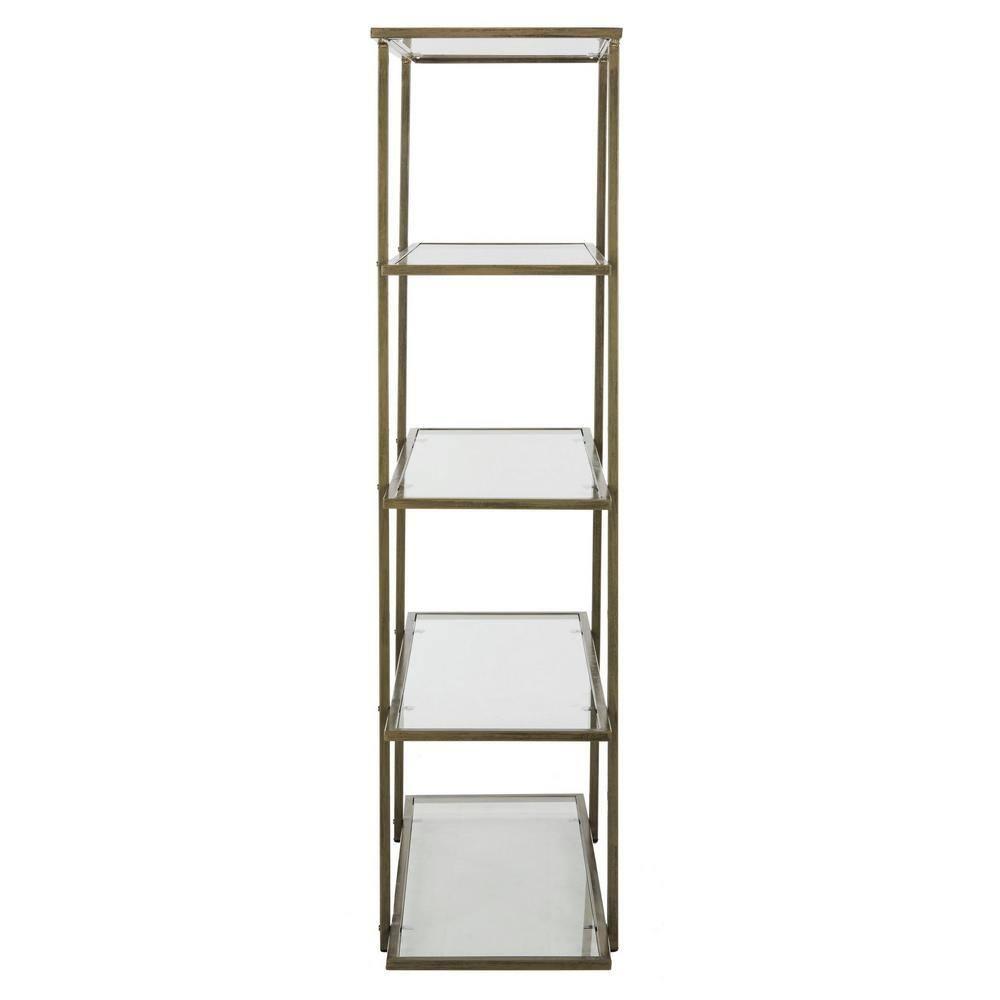 SAFAVIEH Francis Glam 5 Tier Etagere, French Silver/Clear