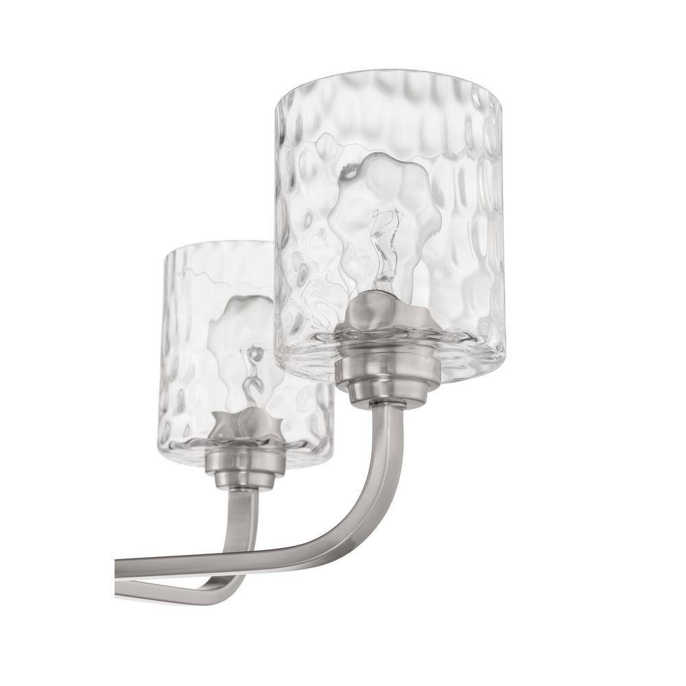 54224-BNK-Craftmade Lighting-Collins - 4 Light Chandelier-Brushed Polished Nickel Finish    -Traditional Installation