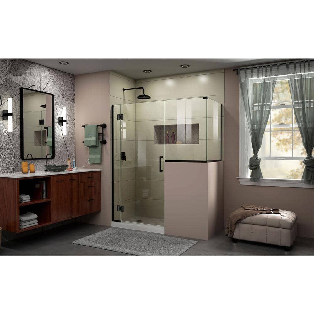 Unidoor-X 60 W x 36.38 D x 72 H Frameless Rectangle Hinged Shower Enclosure