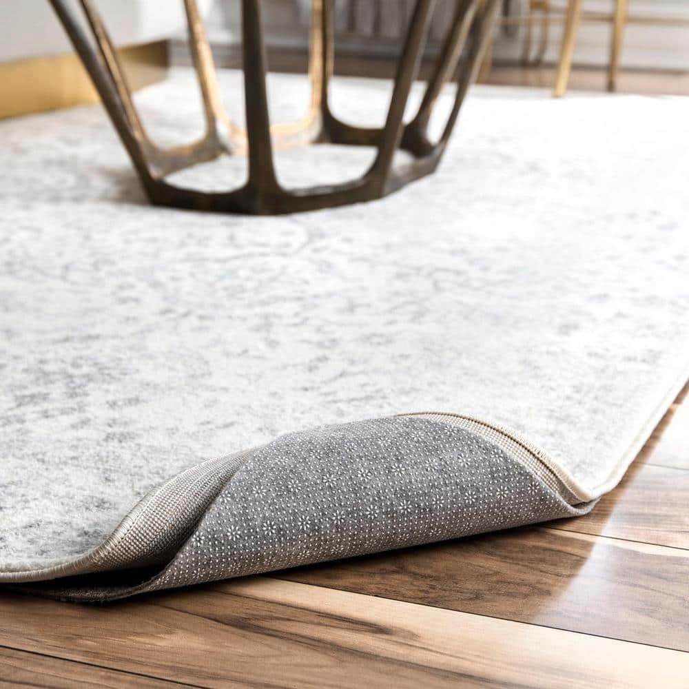 Nuloom Brody Eco-Friendly Non Skid Rug Pad, Oval 5' x 8', Gray