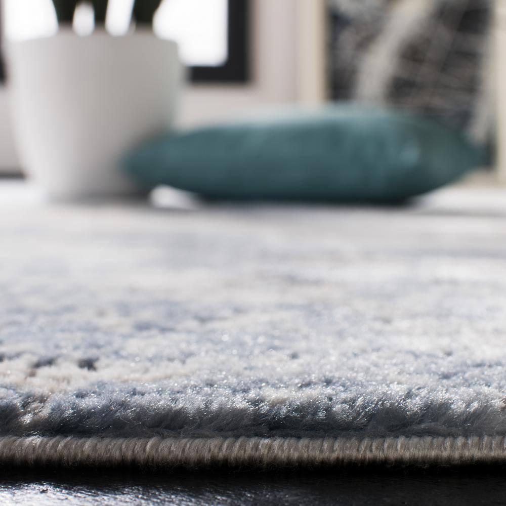 Amelia ALA705 Power Loomed Runner Rug - Grey/Blue - 2'2"x14' - Safavieh.