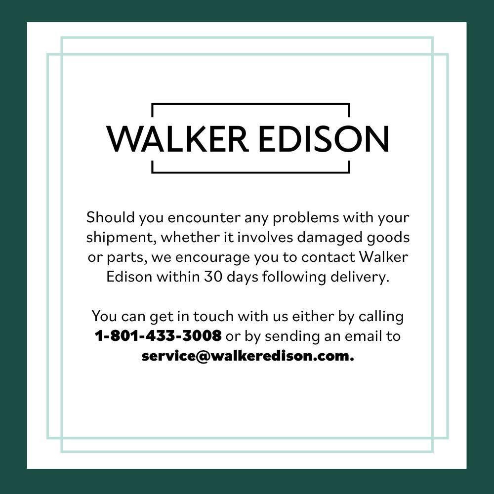 Walker Edison Transitional Solid Wood Platform King Bed - Brown