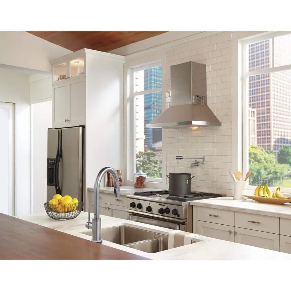 Contemporary Pot Filler Faucet, Wall Mount Pot Filler Kitchen Faucet