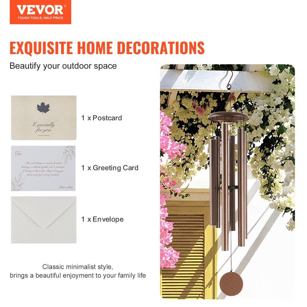 Wind Chimes for Outside, 50 in. Deep Tone Wind Chimes, Unique Large Memorial Wind Chimes for Anniversary, Hand-Tuned
