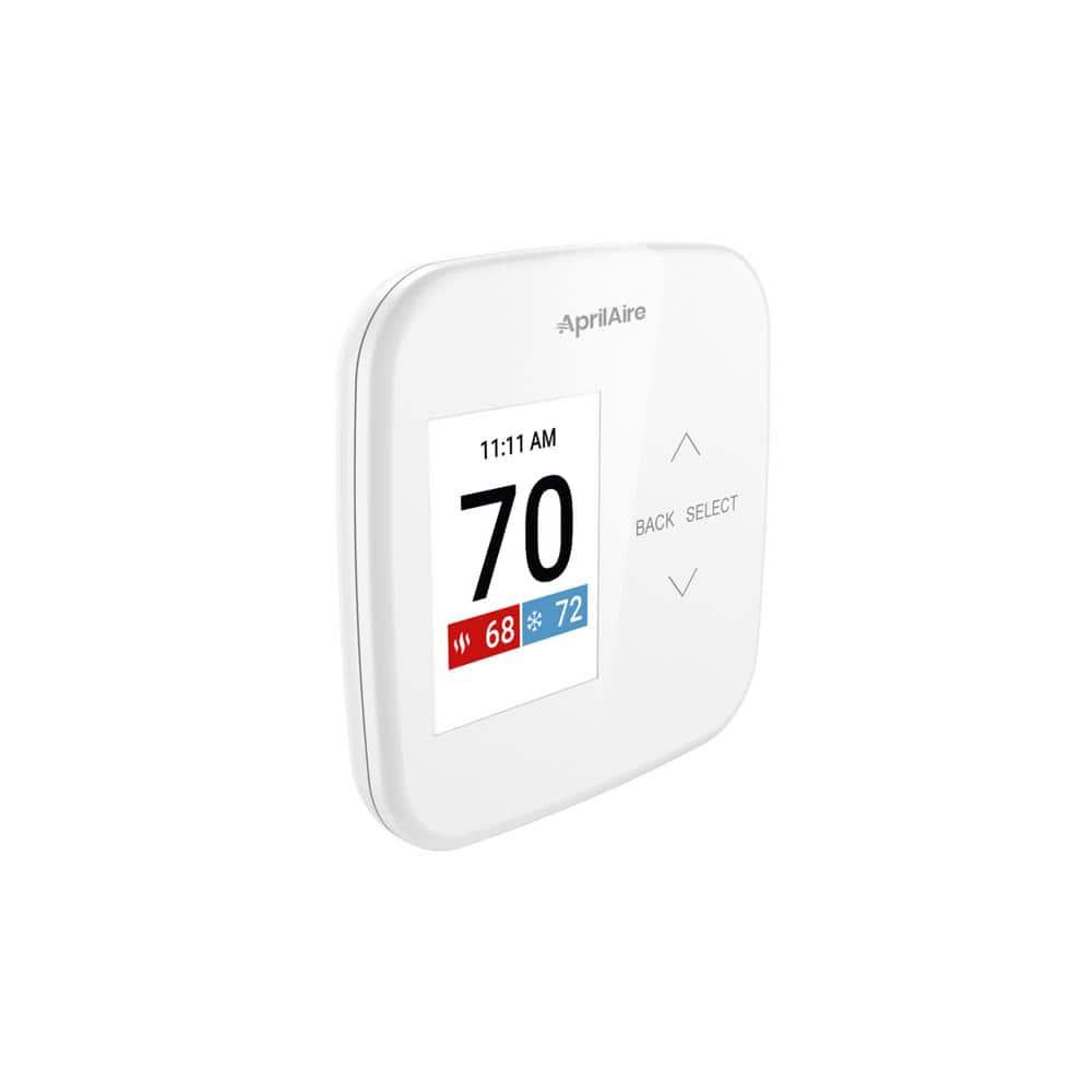 White Digital Programmable Universal Thermostat with LCD Display