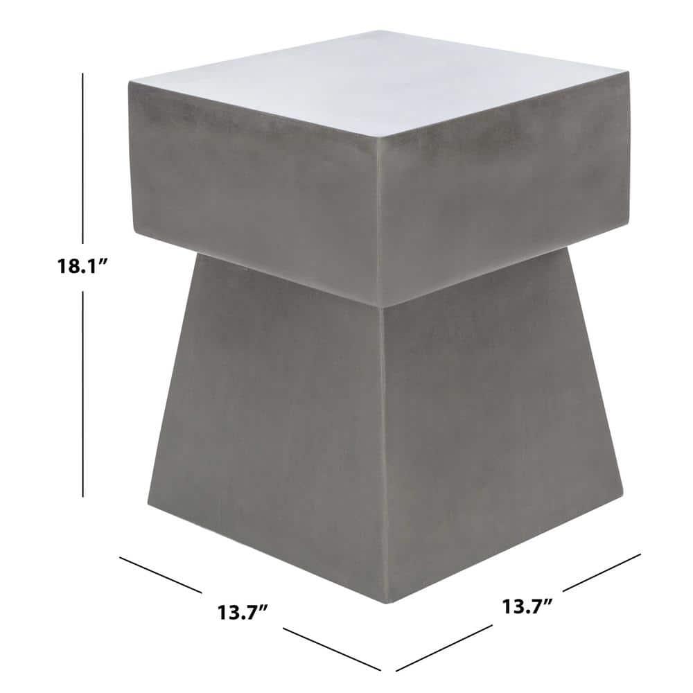 Zen Accent Stool - Indoor/Outdoor - VNN1000 - Gray - Safavieh