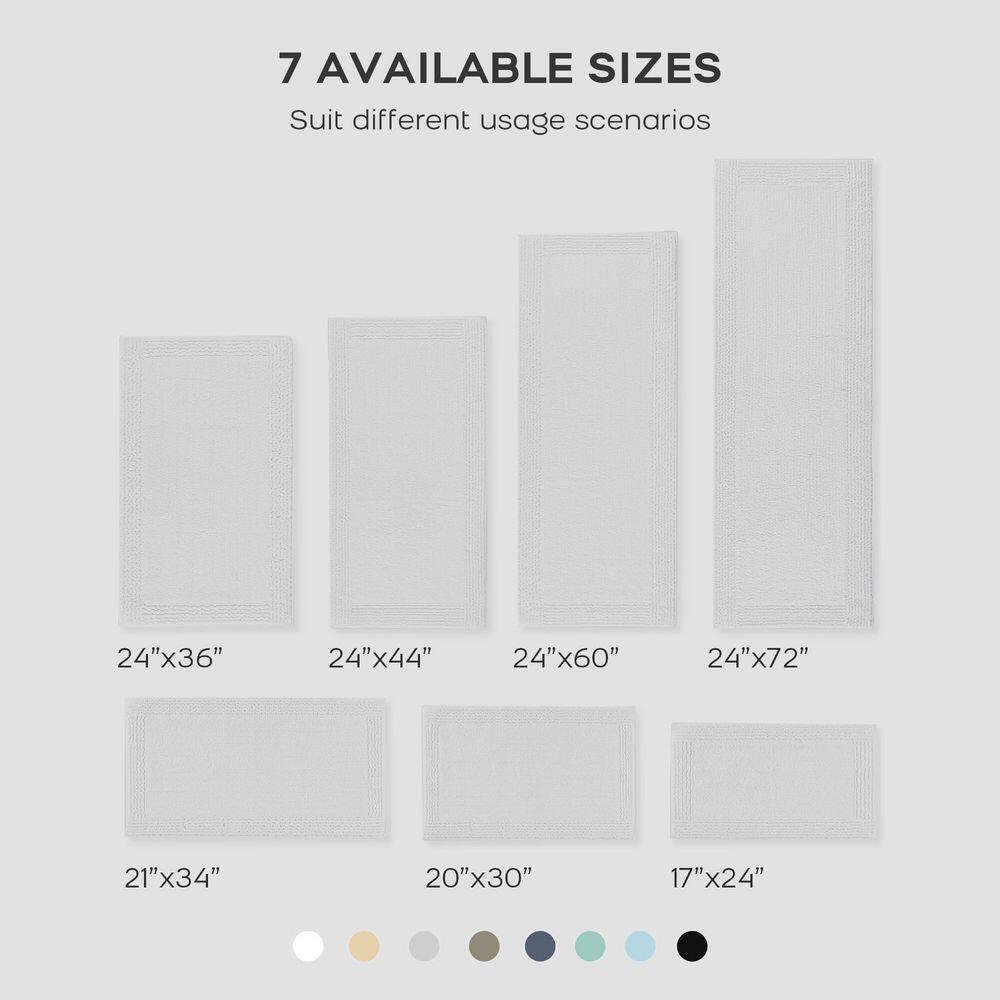 Madison Park Signature Splendor 100% Cotton Tufted 3000 GSM Reversible Bath Rug