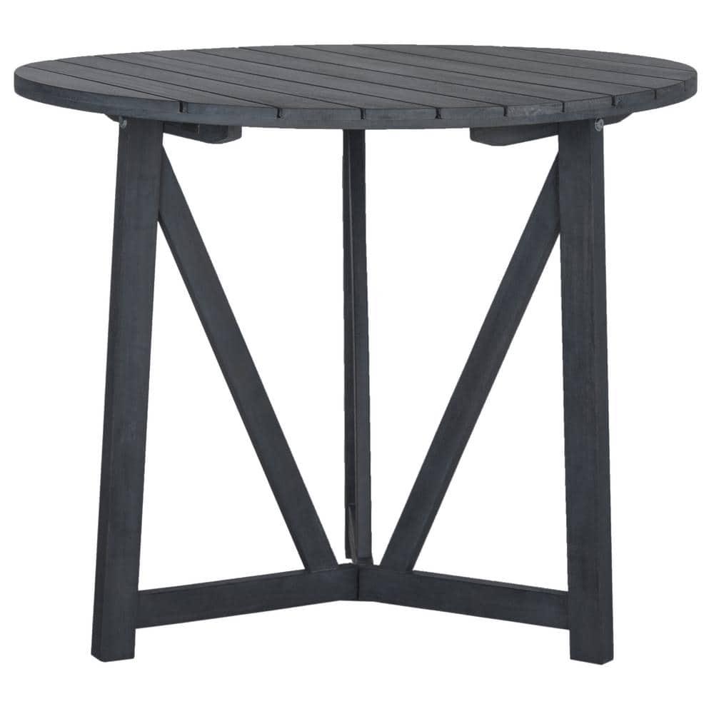 Cloverdale Round Table - Indoor/Outdoor - PAT6733 - Ash Grey - Safavieh