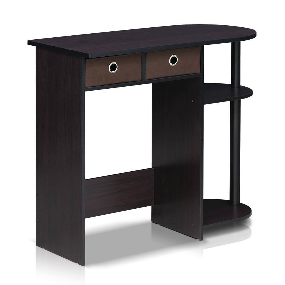 Furinno Go Green Home Laptop Notebook Computer Desk/Table, Dark Walnut, 11193DWN