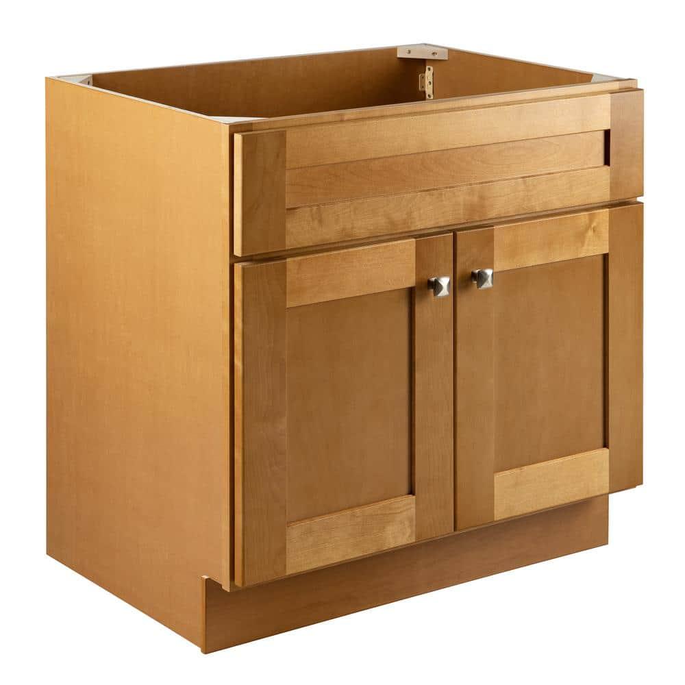 Design House Brookings 30 Inch Bathroom Vanity, Ready to Assemble, Solid Wood, Sherwin Williams – Design House, 587089