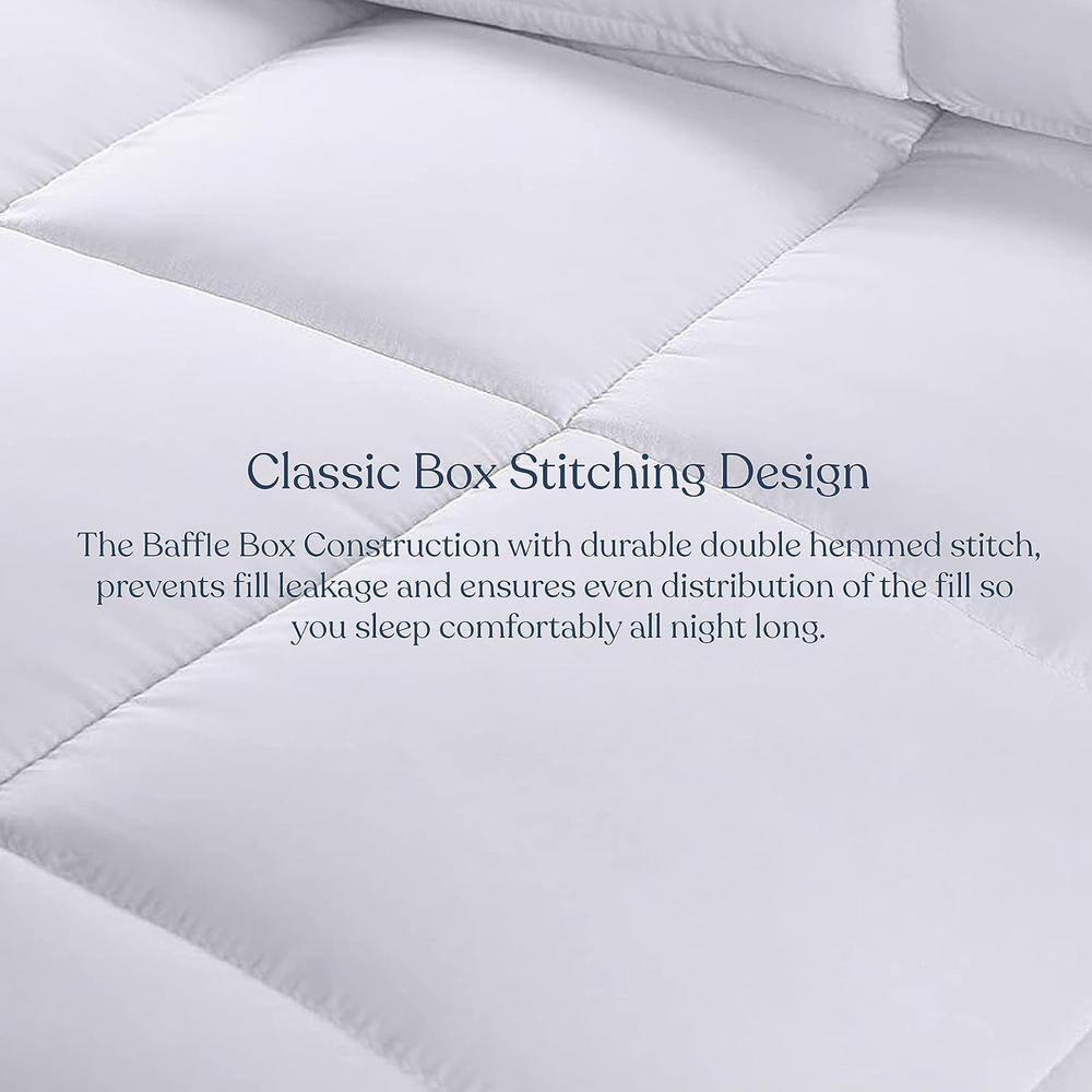 Down Alternative Summer/Spring Lightweight Duvet Insert Organic Cotton Shell